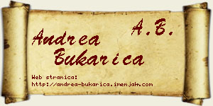 Andrea Bukarica vizit kartica